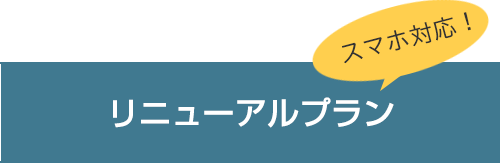 スマホ対応！リニューアルプラン